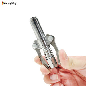10000 Psi Grease Gun Coupler Heavy Duty Lubricant <b>Pump</b> <b>Nipple</b> Grease <b>Pump</b> Grease Gun Nozzle for Excavators - Product Image 5
