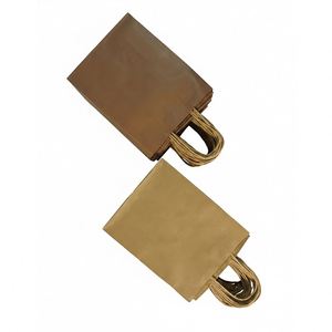 Bolsas de Papel Kraft Marrón Biodegradables y Ecológicas de Fábrica LH, Impresión Flexográfica para Comida para Llevar, Empaquetado para Supermercados - Product Image 3