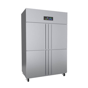 Congélateur commercial à grande capacité <span class=keywords><strong>930L</strong></span> en acier inoxydable, à température unique, 4 portes, en promotion - Product Image 6