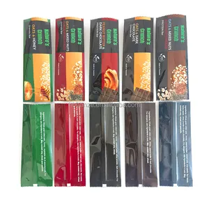 Tùy chỉnh nhiệt con dấu Túi sô cô la Snack năng lượng thanh wrapper nhôm lá kẹo Cookie Gummies protein thanh wrapper bao bì