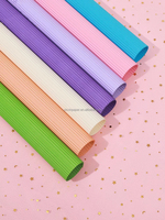 Kertas Origami Kertas Bergelombang PE Guangzhou E F Flute DIY Kertas Kemasan Bunga Warna-warni Tahan Lembab 20 Lembar Per Pak Satu