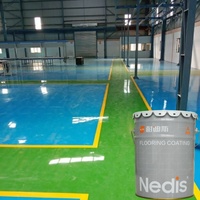 Peinture pour sol en ciment GMP antidérapante et résistante à l'usure, auto-nivelante, couleur sable époxy pour parking, immeuble de bureaux, atelier