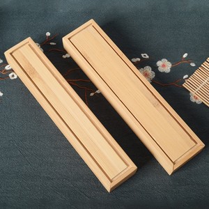 Caja de incienso de bambú, soporte de madera para varillas, estuche de almacenamiento hecho a mano para embalaje general, tamaño personalizable - Product Image 3