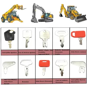 Ensemble de 10 clés maîtresses d'allumage pour machines agricoles et machines lourdes - Product Image 1