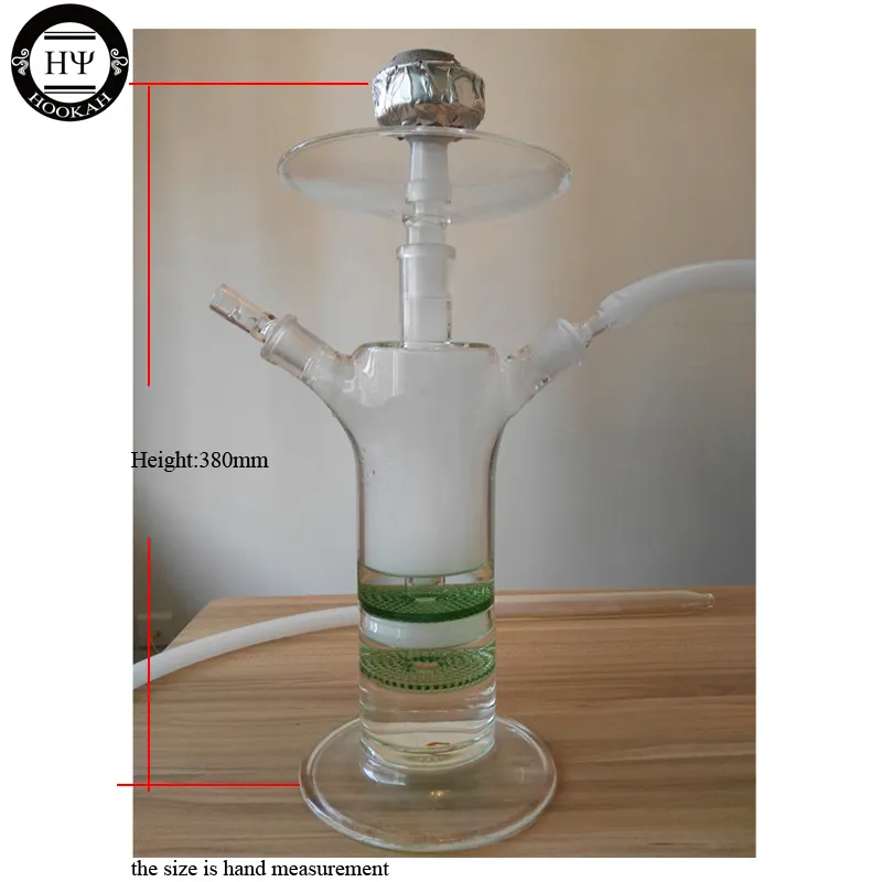 Z5 Glass Straight Type Hookah Shisha Percolator High LED Silent Double Laylers Small Bubbler Water Pipe Smoking Bar Uso