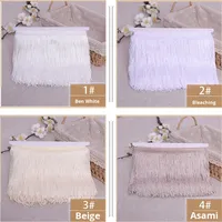Erkoumi 10-30 CM motifs teints frange gland coloré pour robe latine vêtements de scène rideau scène Costume décoration