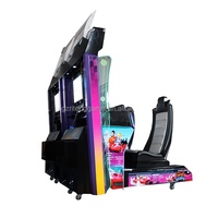Simulateur de conduite de voiture de course LCD 42 pouces, machine de jeu d'arcade vidéo, fonctionnement à pièces