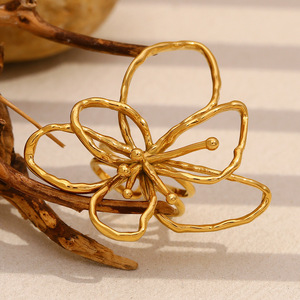 S925 Sterling Silver Hollow Flower Open <b>Ring</b> Retro Textured Artistic Niche Luxury Adjustable Ladies Elegant <b>Finger</b> <b>Ring</b> - Product Image 5