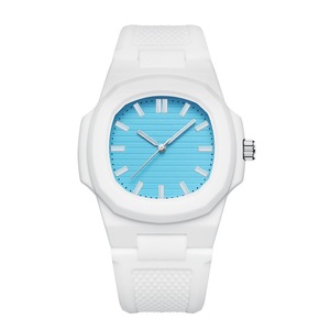 <span class=keywords><strong>Orologio</strong></span> da Polso All'ingrosso Ottagonale Fashion in Silicone <span class=keywords><strong>Nero</strong></span> al Quarzo per Uomo e <span class=keywords><strong>Donna</strong></span> Senza Logo - Product Image 4