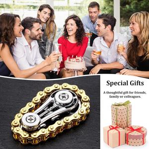 Jouet anti-Stress chaîne de vélo en métal Fidget pignons volant pignon Roadbike métal Spinner bout des doigts Gyro - Product Image 5