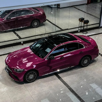 WRAPMASTER 1.52*15m TPU Brillante Magenta, Película Protectora de Pintura PPF de Color con Autocuración, Instalación en Húmedo, Película Autoadhesiva para Envoltura de Automóviles