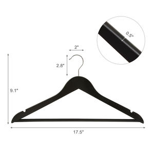 40 portes-manteaux en bois antidérapants, Logo imprimé personnalisé, cintres pour vêtements, vente en gros - Product Image 6