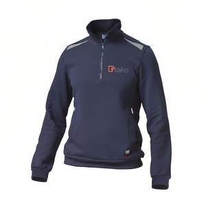 Sudadera Ttake Regular para Trabajo, Color Azul, Talla M, Diseño con Media Cremallera - Product Image 2