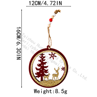 Décorations de Noël rustiques en bois en gros, ornements suspendus de bonhomme de neige style ferme, découpés au laser sur mesure, décorations de vacances OEM
