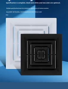 Difusor de Plástico Cuadrado Personalizado de Venta Directa de Fábrica, Ángulo de 90 Grados, Persianas Modernas de Montaje en Pared, Garantía de 2 Años, <span class=keywords><strong>CMD</strong></span> CPSD - Product Image 5