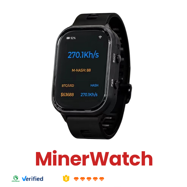 MinerWatch WiFi Crypto Miner Data Processor Dashboard Monitor for ASIC Miner Hashrate Temperature Tracking