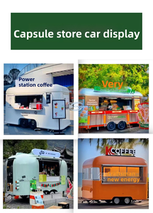 Retro Stainless Steel Mobile Coffee Cart Customizable Kiosk for Food Street Business - Product Image 5