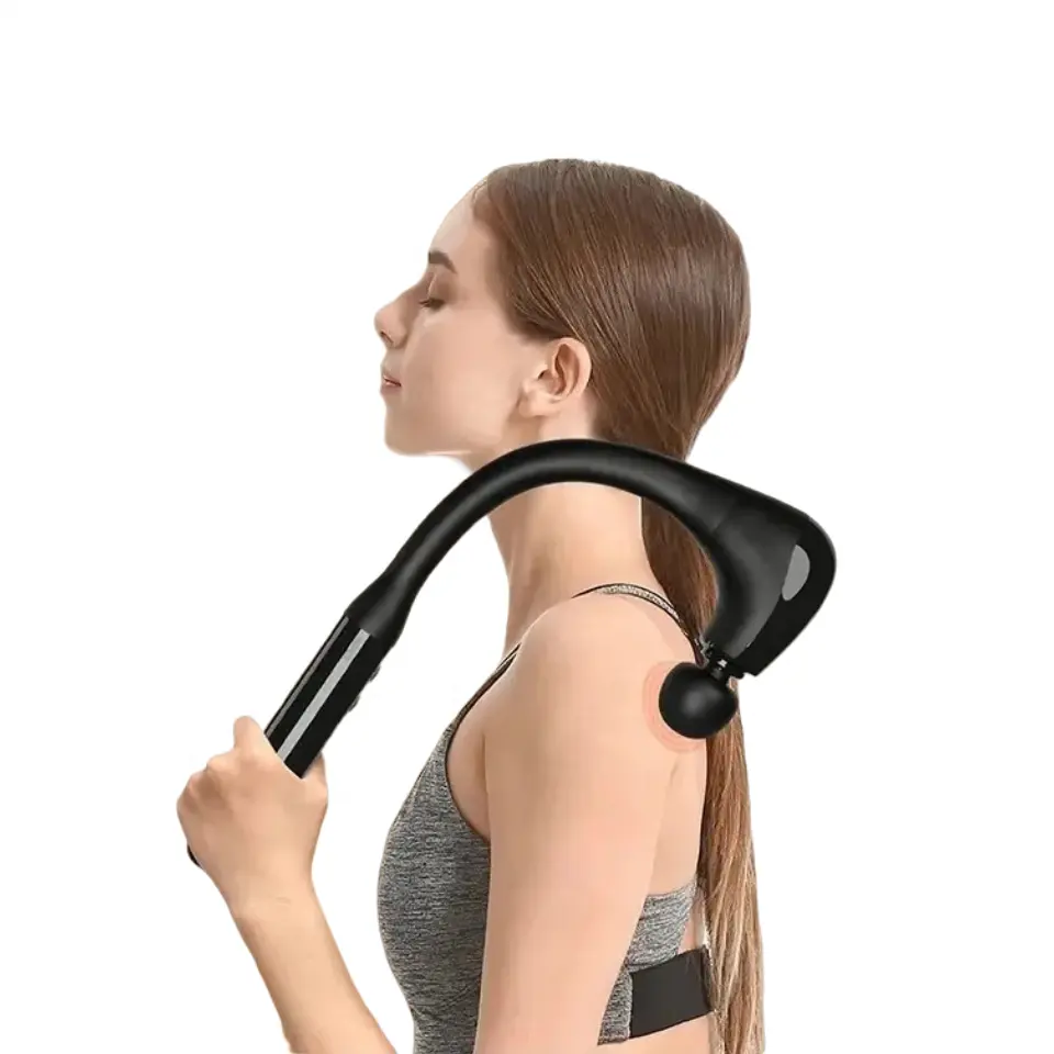 2024 dài xử lý 4 đầu massage điện Hướng dẫn sử dụng cơ bắp kích thích Massager sang Trọng Cơ Thể Massager búa