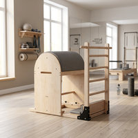 Baril d'escalade en bois pour Pilates, équipement professionnel d'étirement de la colonne vertébrale pour l'entraînement en studio
