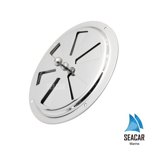 Couverture de ventilation ronde en acier inoxydable Seacar de 6 pouces avec poignée, matériel marin - Product Image 5