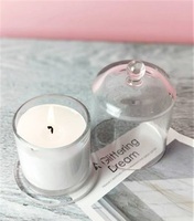 Groothandel Transparante Glazen Kaarsenpot, Klokvormig, Lege Kaarsenhouder voor Aromatherapie, Steenkaarsen, 3 Maten