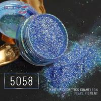 Poudre Pigmentée Scintillante Effet Caméléon Sirène pour Nail Art – Couleurs Changeantes pour Bricolage Style Designer – Conditionnement en Bouteille
