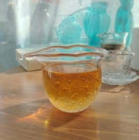 Tasse publique en verre résistant à la chaleur pour le brassage de la mer de thé rose domestique, distributeur de thé équitable et fait à la main