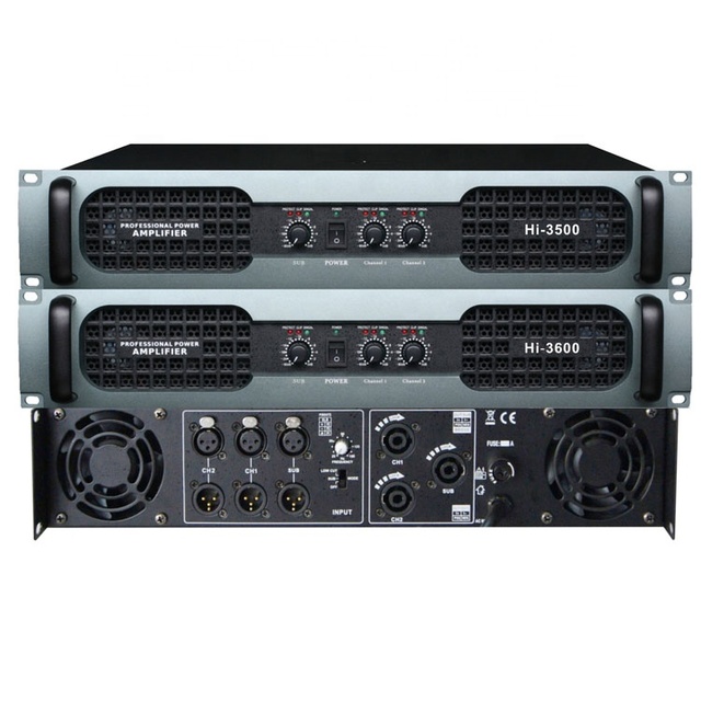 Hi 2U Power Amplifier 3 CH Power Amplifier Hi Power Amplifier 3600
