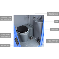 Toilettes et douches mobiles préfabriquées de luxe, toilettes portables d'extérieur pour le camping, les événements et l'utilisation hospitalière