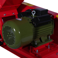 Elektrische mobiele houtversnipperaar/hakselaar voor tuin, motorlager 7,5 kW, 4 inch snijdiameter, 2800 tpm