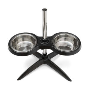 Nouveau support de gamelle pour chien surélevé, moderne, durable, réglable en hauteur, écologique et étanche, avec 2 bols en acier inoxydable – Vietnam - Product Image 5