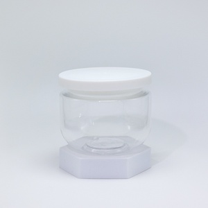 Custom 250g Skincare Body Scrub Cream Jars Round Empty <b>Plastic</b> Cosmetic <b>Containers</b> Jar With Lids - Product Image 5