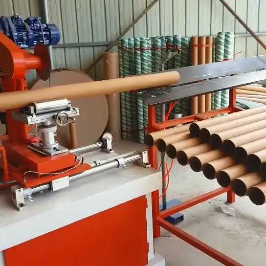 Small Spiral Paper Tube Core Making Machine For Toilet Paper Rolls Core Price