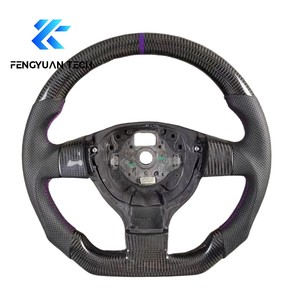 Volante de Fibra de Carbono para Automóvil vw Volan Golf 5 R Mk5 gti R32 jetta Bora Touran Canddy Passat B7 Tiguan <span class=keywords><strong>Rline</strong></span> Seat Leon Fr - Product Image 6