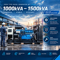 Groupe électrogène diesel Weichai Baudouin de marque chinoise, bon prix, garantie mondiale, 1200 kW, 1500 kVA