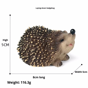 Nhựa mô hình động vật cho trẻ em sml3 pcs dễ thương Mini PVC <span class=keywords><strong>HEDGEHOG</strong></span> gia đình đồ chơi thiết lập thực tế động vật hoang dã bức tượng nhỏ đáng yêu sở thú thiết lập - Product Image 5