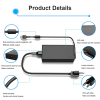 Cargador de portátil de 135W 20V 6.75A para adaptador de portátil, cargador de repuesto con adaptador de fuente de alimentación con punta USB Pin