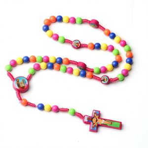 Rosario para Niños, Collar Cristiano Católico de Jesús, Rosarios para la Sagrada Comunión, Bautismo, Oración, Joyería, Regalo de Iglesia - Product Image 5