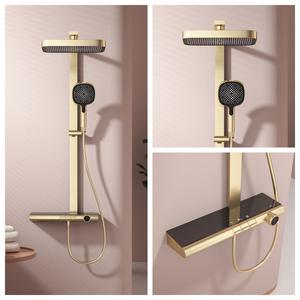 Équipement de douche de salle de bain de conception nouvelle, pomme de douche pluie cascade, système de réglage à touches de piano mural - Product Image 2