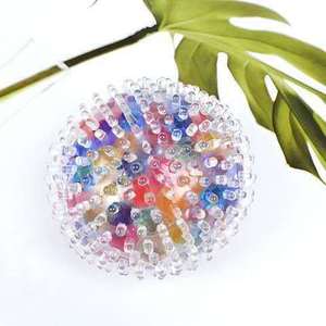 Juguete Sensorial Estilo <span class=keywords><strong>Erizo</strong></span> Color Burst de 7cm, Pelota Suave de Descompresión para Juego Sensorial, Regalos para Fiestas y Entrenamiento de Concentración - Product Image 3