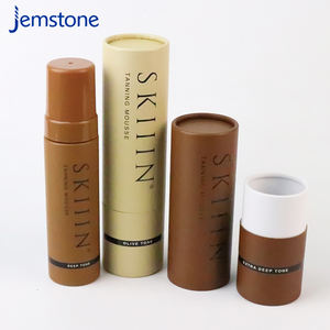 Tubo de papel artesanal con logotipo personalizado respetuoso con el medio ambiente, cilindro de embalaje, tubo de papel de cartón - Product Image 4