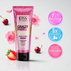 Loción perfumada Kiss My Body Bright & Shine Crazy In Love 226g. Disfruta del aroma que cautiva a quienes te rodean. - Product Image 3