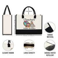 Sac de plage en toile personnalisé avec impression de lettres, motif portable, grand format, sac fourre-tout monogrammé, cadeau pour femme