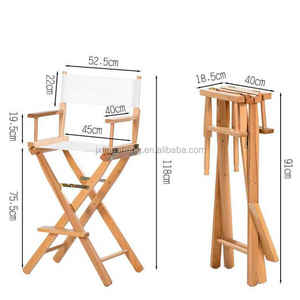 Logo personnalisé Impression Portable Pliant Directeur <span class=keywords><strong>Chaise</strong></span> Panneau Contemporain <span class=keywords><strong>Chaise</strong></span> Haute pour Chambre Parc Cour Maquillage Utilisation - Product Image 5