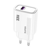 Chargeur rapide pour téléphone portable 33W avec prise US EU, QC3.0, USB, câble Type C, adaptateur secteur USB 33W à charge rapide