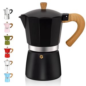 Caffettiera Moka Classica Italiana in Alluminio da 3 o 6 Tazze, per Caffè Espresso, 150/300ml - Product Image 1