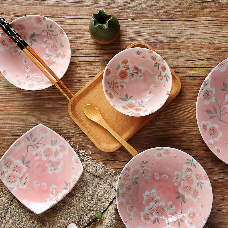 In Stock Sakura Dinnerware Sets Stoneware Porcelain Quality