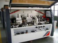 Raboteuse à quatre côtés automatique, largeur 230 mm, 60 m/min, travail du bois, 6 broches, 4 têtes