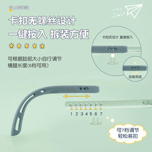 Montures de lunettes pour enfants Swiss Ems, monture ronde complète en acrylique antidérapante MM7322, origine Danyang - Product Image 5