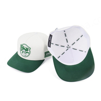Gorra Deportiva de Golf al por Mayor, Personalizada con Logotipo Bordado en 3D, 5 Paneles, Perforada, Dobby Dot Oxford, 100% Poliéster, Transpirable/Impermeable
